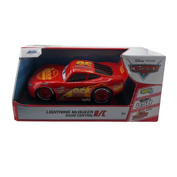 Jada Disney Pixar Cars 1:24 Lightning McQueen RC Car - Picture 1 of 4